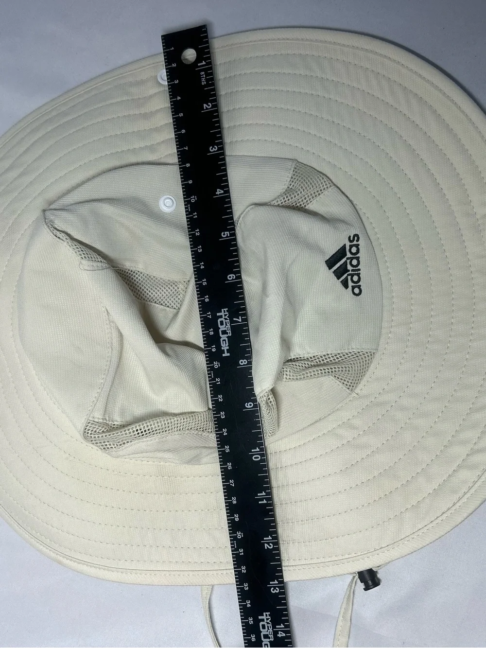 Adidas Boonie Bucket Hat Cream Wide Brim UPF Sun Hiking Fishing M/L Adult